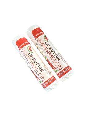 2 x Chap-Lip Watermelon Lip Butter Balm Moisturizing .15oz ea Sealed Made In USA